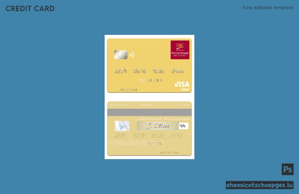 Beispielvorschau der Grenada CBIC Visa Debitkarte